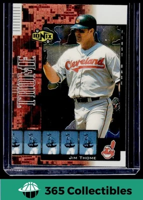 2000 Upper Deck Ionix Jim Thome - Upper Deck Cleveland Indians - Image 1 of 2