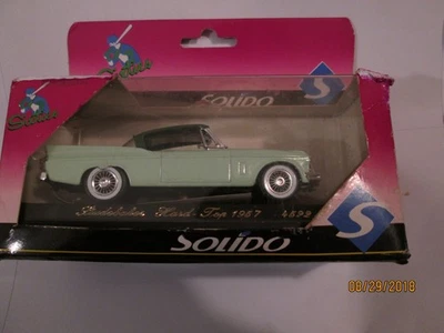SOLIDO STUDEBAKER 1957 ESCALA 1:43 TECHO RÍGIDO # 4522 2 TONOS EN CAJA HECHO EN FRANCIA Foto 1 de 4