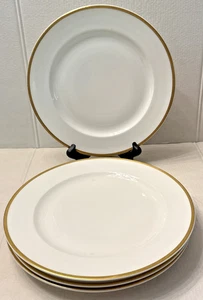 Vintage Vignaud Limoges (4) Essteller 9,75" Weißgoldrand VIG64 Frankreich - Bild 1 von 5
