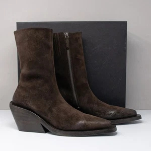 Marsèll Gessetto Tronchetto, Size 40 (10 US) T. Moro Roughout Leather Boots - Picture 1 of 7