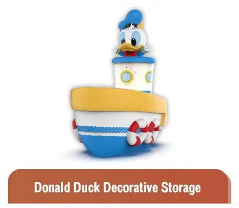 Donald Duck Popcorn-Eimer Disney mit roter blauer gelber weißer dekorativer Aufb - Bild 1 von 4