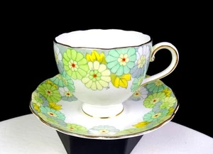 Samuel Radford Pottery England Blythe Pattern 2 7/8" Cup & Saucer Set 1929-1938 - Picture 1 of 10