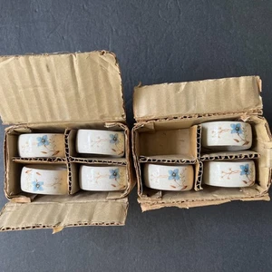 7er Set MIKASA Day Dreams Garden Club Keramik Blumen Serviettenringe in Boxen - Bild 1 von 5