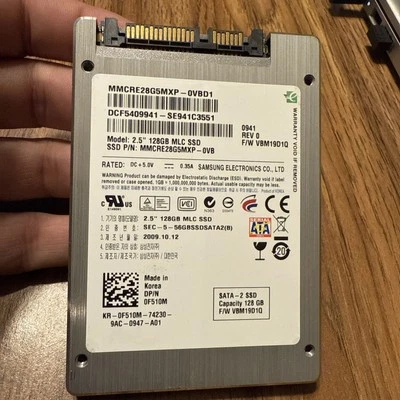 Samsung 128GB SATA II 2.5" SSD Solid State Drive MMCRE28G5MXP-0VBD1 0F510M - Image 1 of 3