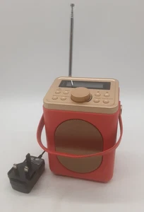 Majority Red DAB+ Digital & FM Radio | Mains Powered DAB Radio with LED Display - Picture 1 of 7