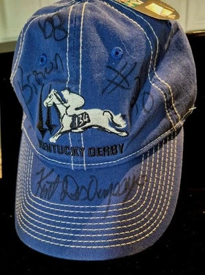 Sombrero autografiado 134 Kentucky Derby 2008 Kent Desormeaux marrón grande Foto 1 de 4