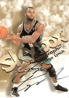 1998-99 Skybox George Lynch AUTO Vancouver Memphis Grizzlies North Carolina - Изображение 1 из 2