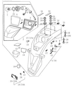 SFM / Sachs Kotflügel hinten P666600000330000 ZX 125 Modell 2009 - Picture 1 of 1