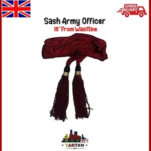 Faja Confederada de la Guerra Civil Americana - Oficiales del Ejército de Seda Granate por Tartancity - Imagen 1 de 2