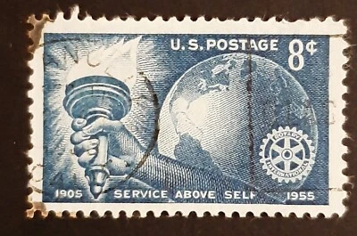 Francobolli USA Rotary International Mc 686 Yt 593 1955 - Immagine 1 di 2