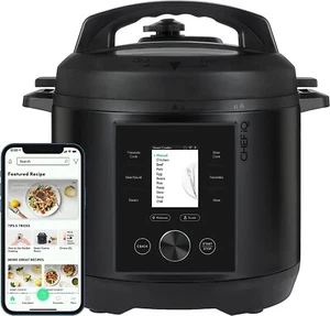 Brand New- CHEF iQ Black 6 Qt Multi-Functional WIFI Smart Pressure Cooker - Picture 1 of 7