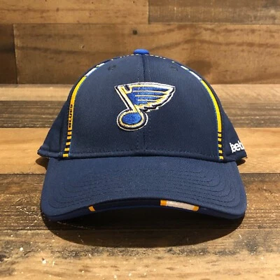 St Louis Blues Hat Cap Fitted Youth Large Blue Reebok NHL Hockey Fan Kids - Image 1 of 4