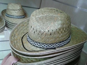 Hut Cowboy Western Herren Sommer Elegante Zeremonie Brunnen Hat Herr - Picture 1 of 1