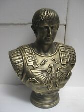 Büste Figur römischer Kaiser Augustus Höhe70cm Farbe: bronze/gold