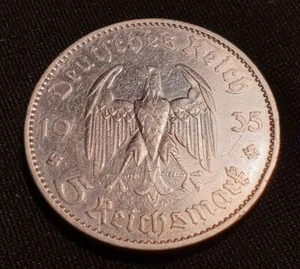 MONETA GERMANIA 5 MARCHI 1935 ARGENTO - Imagen 1 de 2
