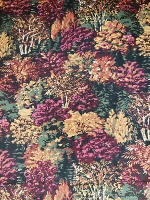 100% Cotton Autumn Fall Trees Leaves Nature Fabric FQ Fat Quarter - Image 1 of 2