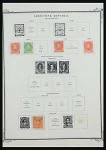 Lote 31597 MH/colección de sellos usados Argentina 1862-1969 IN álbum de Scott - Imagen 1 de 10