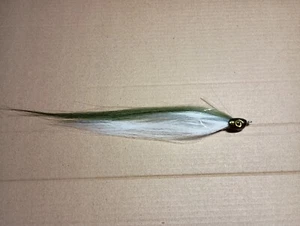 2- 4-1/2"  Weedless Flies Weighted Sand Eel Pattern Stripers Saltwater  - Picture 1 of 4