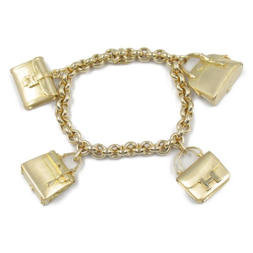 HERMÈS Bracciale HERMES con ciondolo posteriore oro giallo 18KYG usato