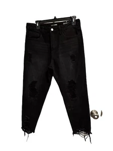 Good American Good Legs Black Jeans 12/31 high rise skinny jeans stretch GAGL403 - Picture 1 of 4