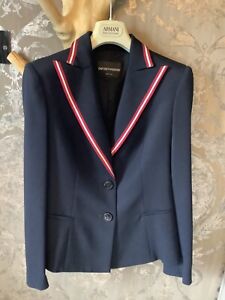 Armani “Designer” Ladies Blue Blazer / Jacket IT 42 / UK 10
