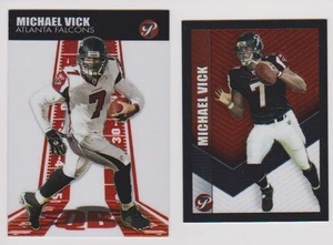 2004 Topps Pristine 2 Card Lot Michael Vick (Includes Mini) Atlanta Falcons - Picture 1 of 2
