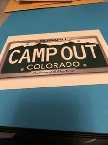 Postcard Subaru Camp Out Colorado Auto car - Picture 1 of 2