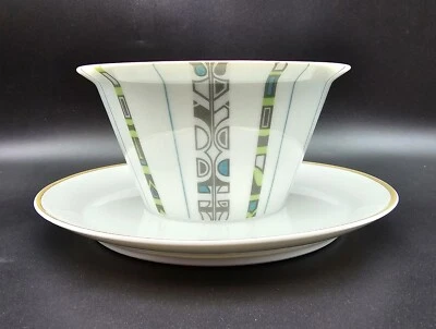 Tigela de molho vintage Rosenthal Alemanha Berlim GRUNEWALD com placa inferior anexada - Imagem 1 de 4