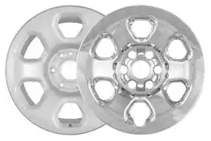 ONE CHROME Wheel Skin Hubcap Cover fits 2013-2021 Nissan TITAN Steel Wheel - Picture 1 of 4