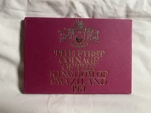 The First Coinage Of The Kingdom Of Swaziland 1974. Royal Mint African Coin Set - Picture 1 of 4