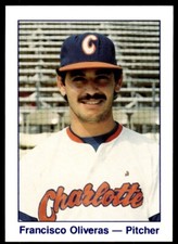 1986 WBTV Charlotte O's Francisco Oliveras Charlotte O's #NNO