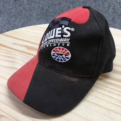 Gorra de béisbol Lowe's Motor Speedway Charlotte para hombre negra roja OS logotipo bordado Foto 1 de 4