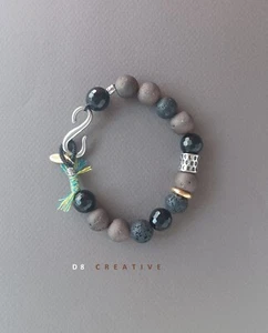 Men's designer style affordable Price handwoven mixed gemstone bracelet - Picture 1 of 5