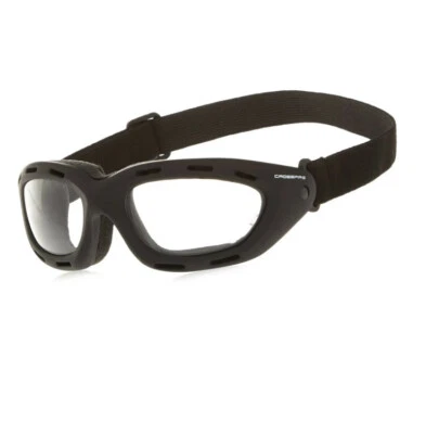 Crossfire Element Clear Anti Fog Foam Padded Safety Goggles Motorcycle Z87+ Foto 1 de 4