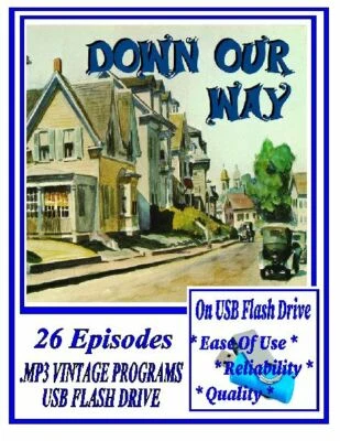 DOWN OUR WAY 26 Choice Oldtime Radio Shows MP3 OTR On USB Flash Drive Foto 1 de 4