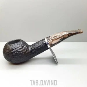 PIPA SAVINELLI MORELLINA 321 RUSTICATA NERA 9MM MADE IN ITALY - Imagen 1 de 9