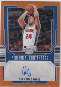 2023-24 Panini Contenders Optic NBA No. PA-QGD Quentin Grimes Auto Orange 22/25 - Bild 1 von 2