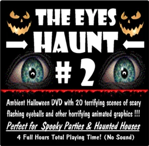 Halloween Animated EYE DVD Video Effect Creepy Scary Haunted House Scare Prop #2 - Imagen 1 de 1
