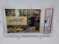 2016 Panini Optic Back To The Future David Ortiz Gold Vinyl #1/1 PSA 8 / 10 Auto