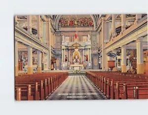 Postcard Interior Of St. Louis Cathedral Louisiana USA - Picture 1 of 2