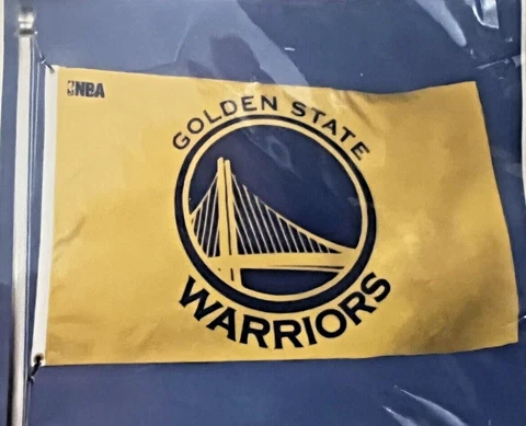 Golden State Warriors Authentic NBA 3x5 Ft Banner Flag w Grommets NIP Curry Klay Cover