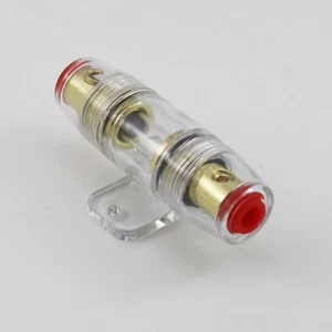1x AGU Fuse Holder 4 6 8 Gauge Wire 100 AMP Fuses For Car Audio Stereo Refit - Picture 1 of 5