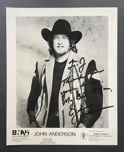 John Anderson Country Music Singer Hand Signed Photo 8X10 Fan Club - Picture 1 of 8