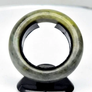 ★★ RARE !! BAGUE EN JADE DE MYANMAR : 22,45 CARATS (Taille us 7.5) ★ p486.129T - Photo 1/2