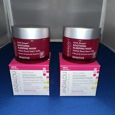Andalou 1000 ROSES Stem Cells Sensitive Soothing Sleeping Mask Lot of 2