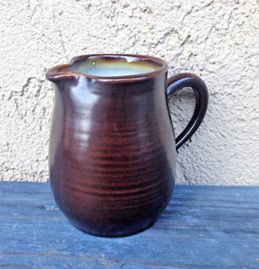 FRANCISCAN EARTHENWARE CERAMIC POTTERY CREAMER ENGLAND, CHESTNUT PATTERN BROWN - Picture 1 of 10