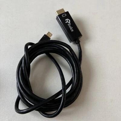 Rankie (Mini DP) Mini DisplayPort to HDMI 4K Cable, 1.8 m, Black - Image 1 of 4