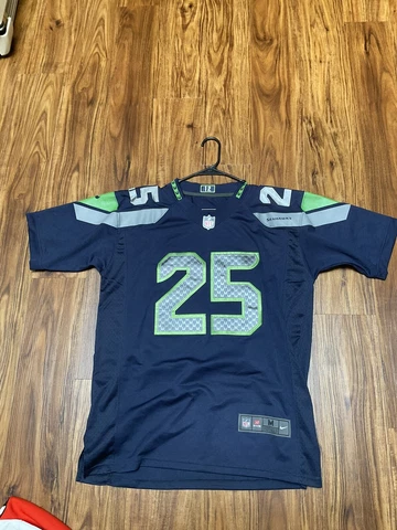 Richard Sherman Nike On Field Football Jersey Seattle Seahawks M Stitched Sewn Cover
