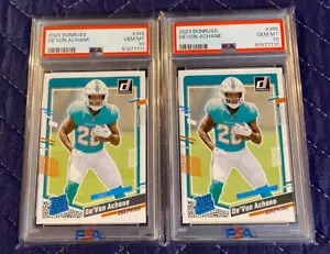2023 Panini Donruss 365 De'Von Achane RC Lot PSA 10 - Picture 1 of 1
