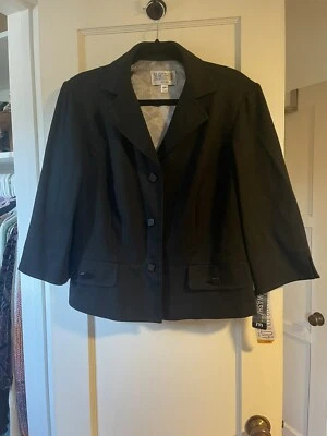 Blazer negro para mujer talla 16W nuevo con etiquetas Foto 1 de 2
